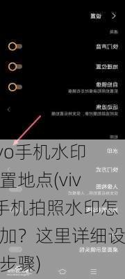 vivo手机水印设置地点(vivo手机拍照水印怎么加？这里详细设置步骤)