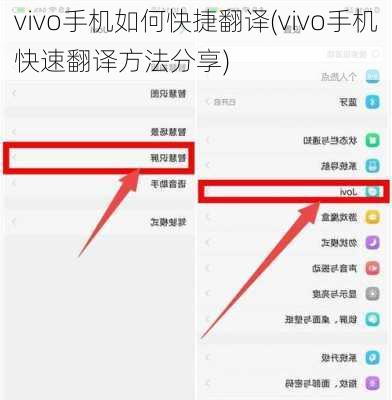 vivo手机如何快捷翻译(vivo手机快速翻译方法分享)