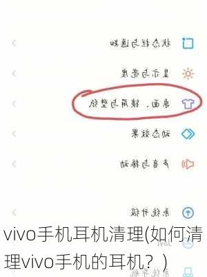 vivo手机耳机清理(如何清理vivo手机的耳机？)