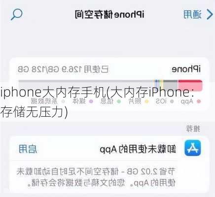 iphone大内存手机(大内存iPhone：存储无压力)