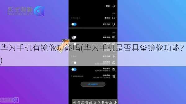 华为手机有镜像功能吗(华为手机是否具备镜像功能？)