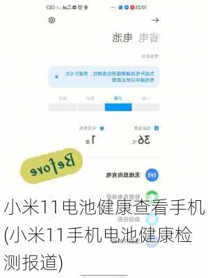 小米11电池健康查看手机(小米11手机电池健康检测报道)