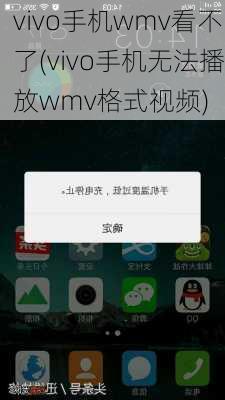 vivo手机wmv看不了(vivo手机无法播放wmv格式视频)