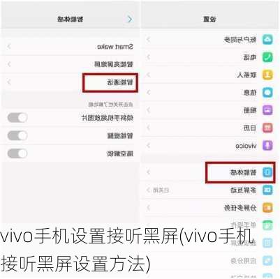 vivo手机设置接听黑屏(vivo手机接听黑屏设置方法)