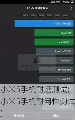 小米5手机耐磨测试(小米5手机耐用性测试)