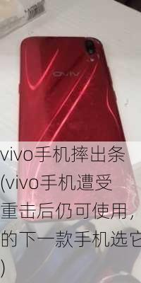 vivo手机摔出条(vivo手机遭受重击后仍可使用，你的下一款手机选它！)