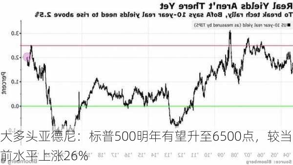 大多头亚德尼：标普500明年有望升至6500点，较当前水平上涨26%