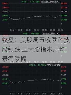 收盘：美股周五收跌科技股领跌 三大股指本周均录得跌幅