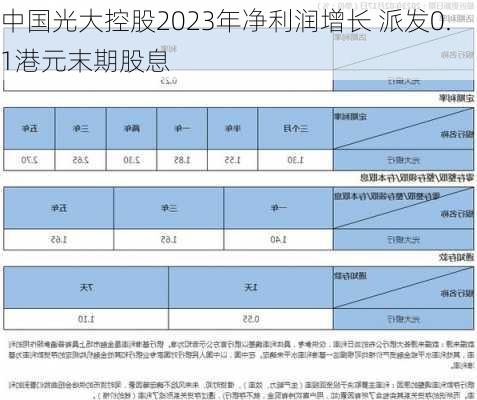 中国光大控股2023年净利润增长 派发0.1港元末期股息