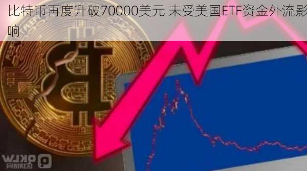 比特币再度升破70000美元 未受美国ETF资金外流影响