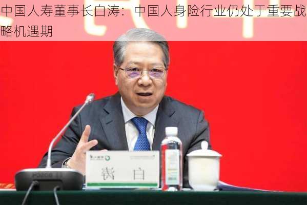 中国人寿董事长白涛：中国人身险行业仍处于重要战略机遇期