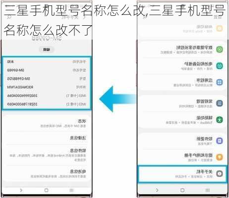 三星手机型号名称怎么改,三星手机型号名称怎么改不了