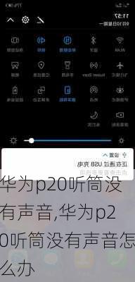 华为p20听筒没有声音,华为p20听筒没有声音怎么办