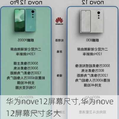 华为nove12屏幕尺寸,华为nove12屏幕尺寸多大