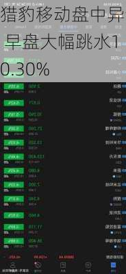 猎豹移动盘中异动 早盘大幅跳水10.30%