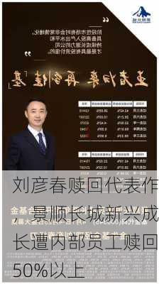 刘彦春赎回代表作，景顺长城新兴成长遭内部员工赎回50%以上