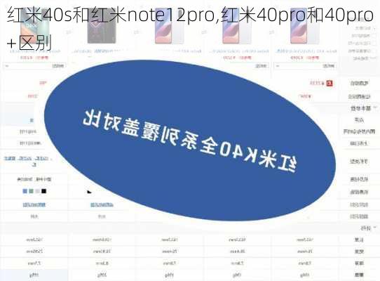 红米40s和红米note12pro,红米40pro和40pro+区别