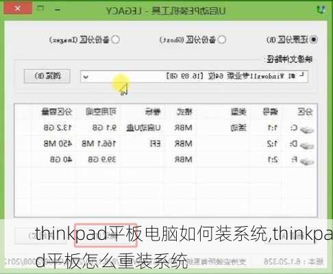 thinkpad平板电脑如何装系统,thinkpad平板怎么重装系统