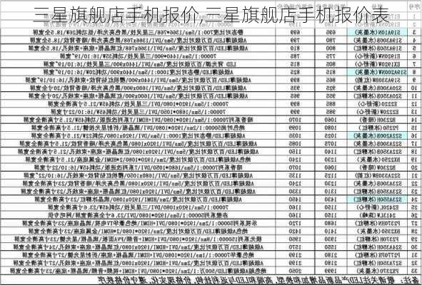 三星旗舰店手机报价,三星旗舰店手机报价表