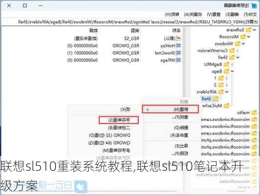 联想sl510重装系统教程,联想sl510笔记本升级方案