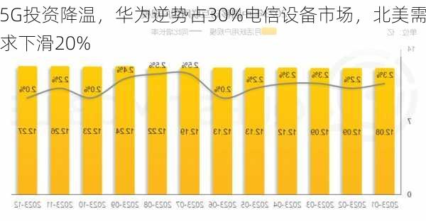 5G投资降温，华为逆势占30%电信设备市场，北美需求下滑20%