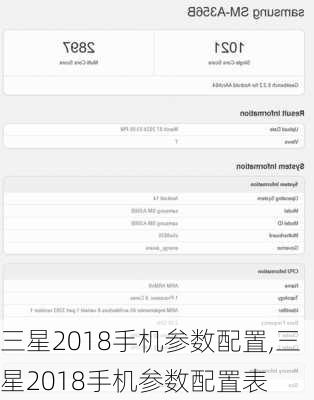 三星2018手机参数配置,三星2018手机参数配置表