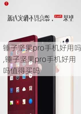 锤子坚果pro手机好用吗,锤子坚果pro手机好用吗值得买吗