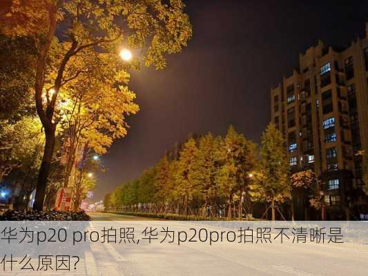 华为p20 pro拍照,华为p20pro拍照不清晰是什么原因?