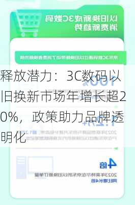 释放潜力：3C数码以旧换新市场年增长超20%，政策助力品牌透明化