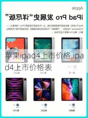 苹果ipad4上市价格,ipad4上市价格表