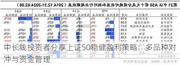 中长线投资者分享上证50稳健盈利策略：多品种对冲与资金管理