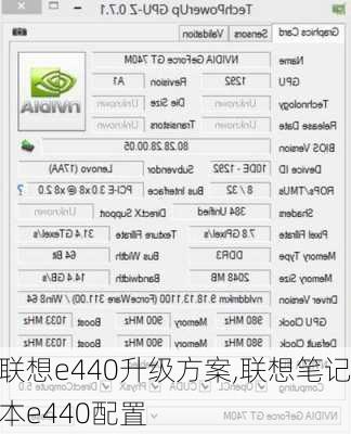 联想e440升级方案,联想笔记本e440配置