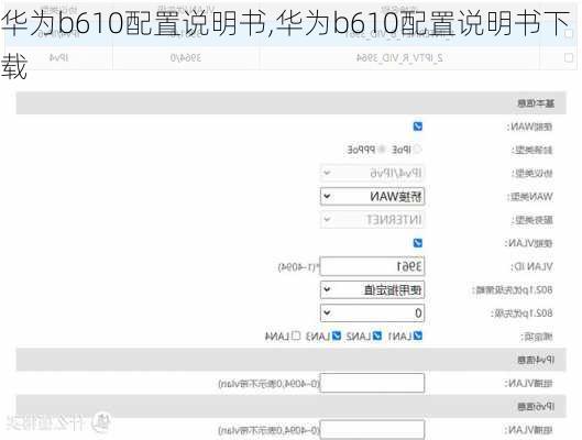 华为b610配置说明书,华为b610配置说明书下载