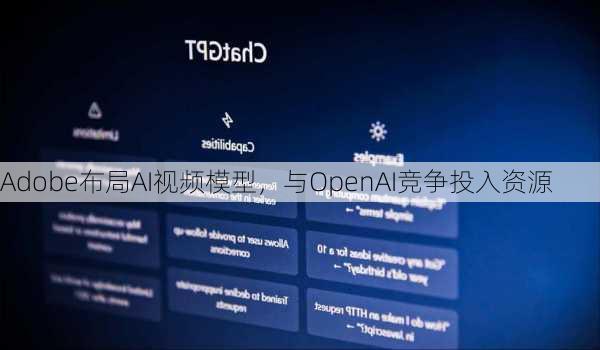 Adobe布局AI视频模型，与OpenAI竞争投入资源