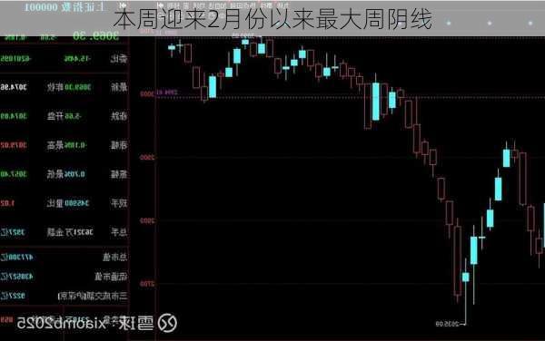 本周迎来2月份以来最大周阴线