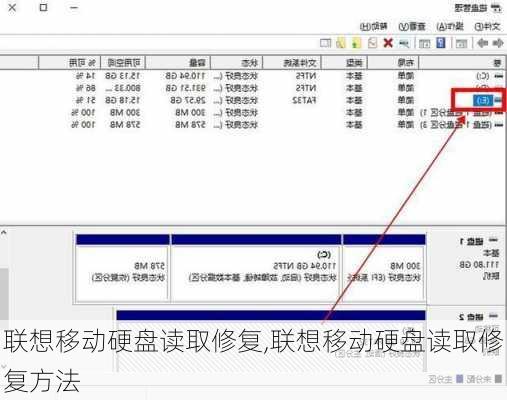 联想移动硬盘读取修复,联想移动硬盘读取修复方法