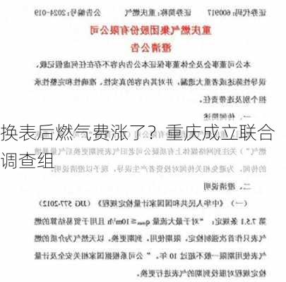 换表后燃气费涨了？重庆成立联合调查组