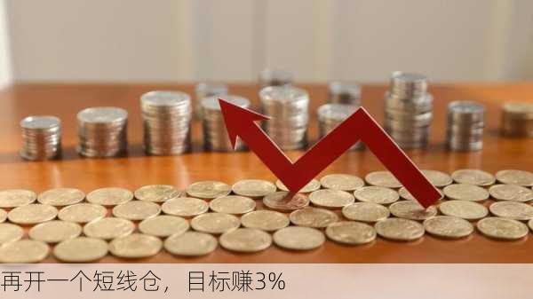 再开一个短线仓，目标赚3%