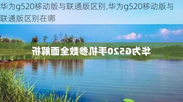 华为g520移动版与联通版区别,华为g520移动版与联通版区别在哪