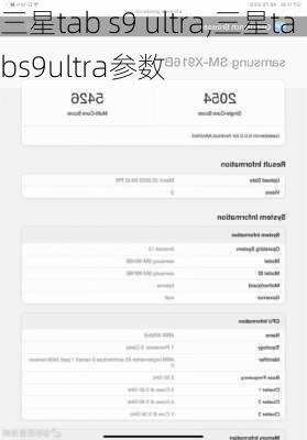 三星tab s9 ultra,三星tabs9ultra参数