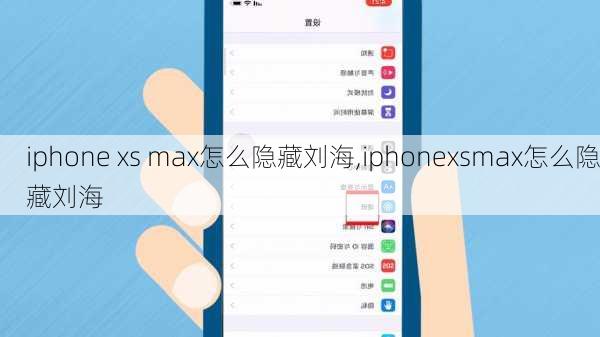 iphone xs max怎么隐藏刘海,iphonexsmax怎么隐藏刘海