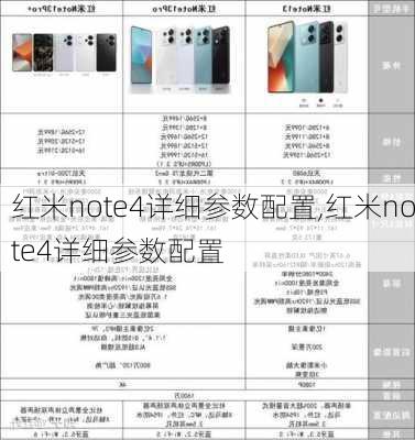 红米note4详细参数配置,红米note4详细参数配置