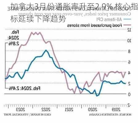 加拿大3月份通胀率升至2.9% 核心指标延续下降趋势