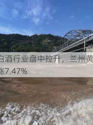 非白酒行业盘中拉升，兰州黄河涨7.47%