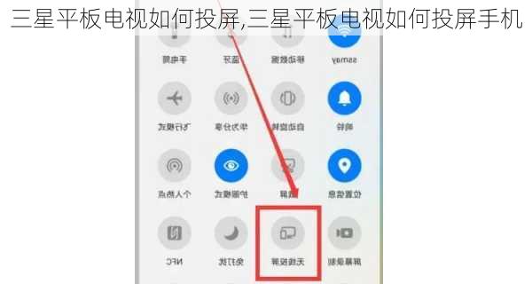 三星平板电视如何投屏,三星平板电视如何投屏手机