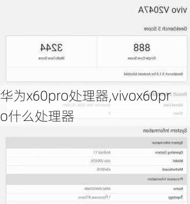 华为x60pro处理器,vivox60pro什么处理器