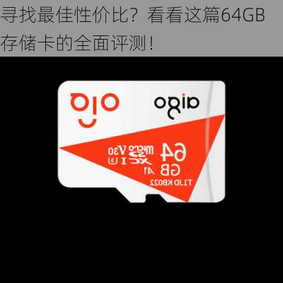 寻找最佳性价比？看看这篇64GB存储卡的全面评测！