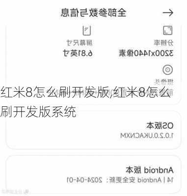 红米8怎么刷开发版,红米8怎么刷开发版系统