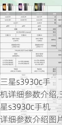 三星s3930c手机详细参数介绍,三星s3930c手机详细参数介绍图片