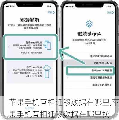 苹果手机互相迁移数据在哪里,苹果手机互相迁移数据在哪里找